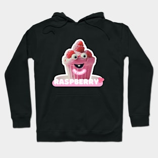 Raspberry sorbet ice cream -funny cartoon Hoodie